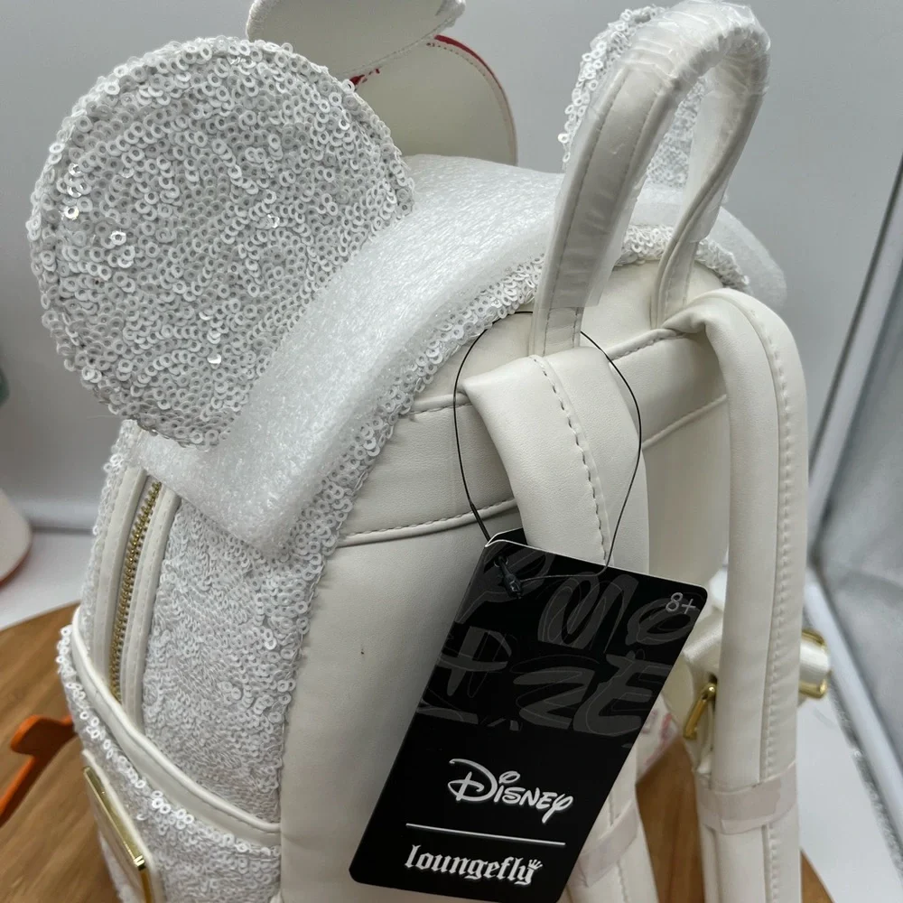 Disney Mickey Mouse Sequin Snowman Mini Backpack & Wallet NWT!‎